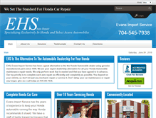 Tablet Screenshot of evansimportservice.com